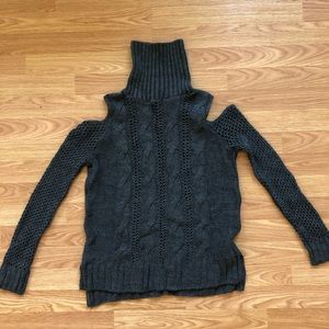 American Eagle Turtle Neck Open Shoulder Sweater